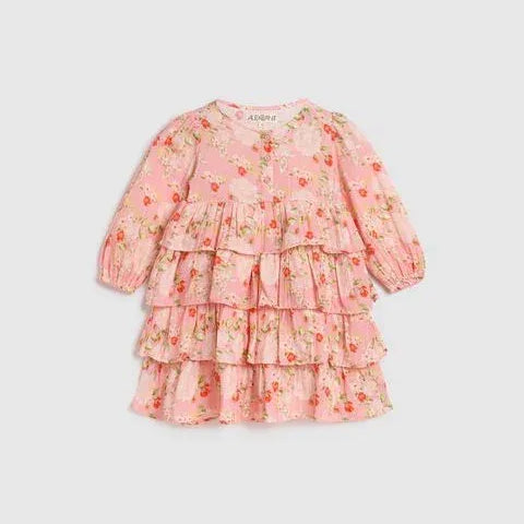 Allegra Dress - Fabulous Blooms Pink - ALEX & ANT