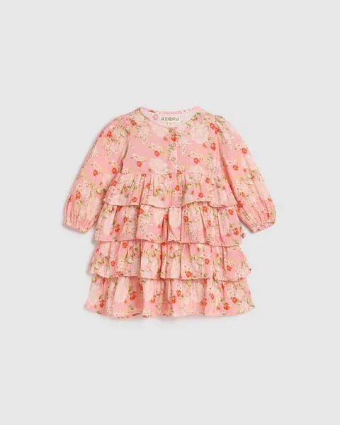Allegra Dress - Fabulous Blooms Pink - ALEX & ANT