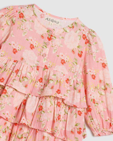 Allegra Dress - Fabulous Blooms Pink - ALEX & ANT