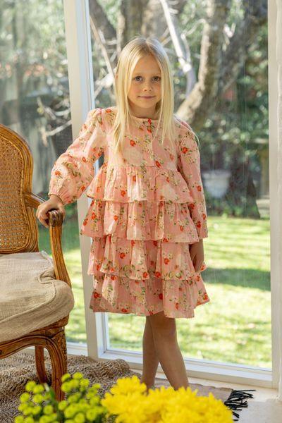 Allegra Dress - Fabulous Blooms Pink - ALEX & ANT