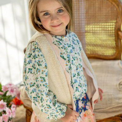 Ellie Reversible Vest - Pink & Sherpa - ALEX & ANT