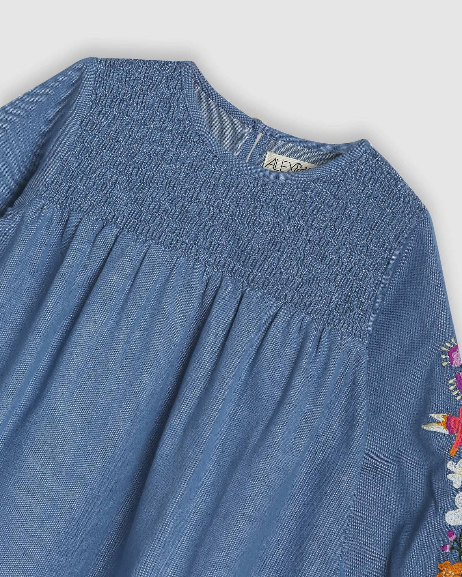 Amelia Dress - Chambray - ALEX & ANT