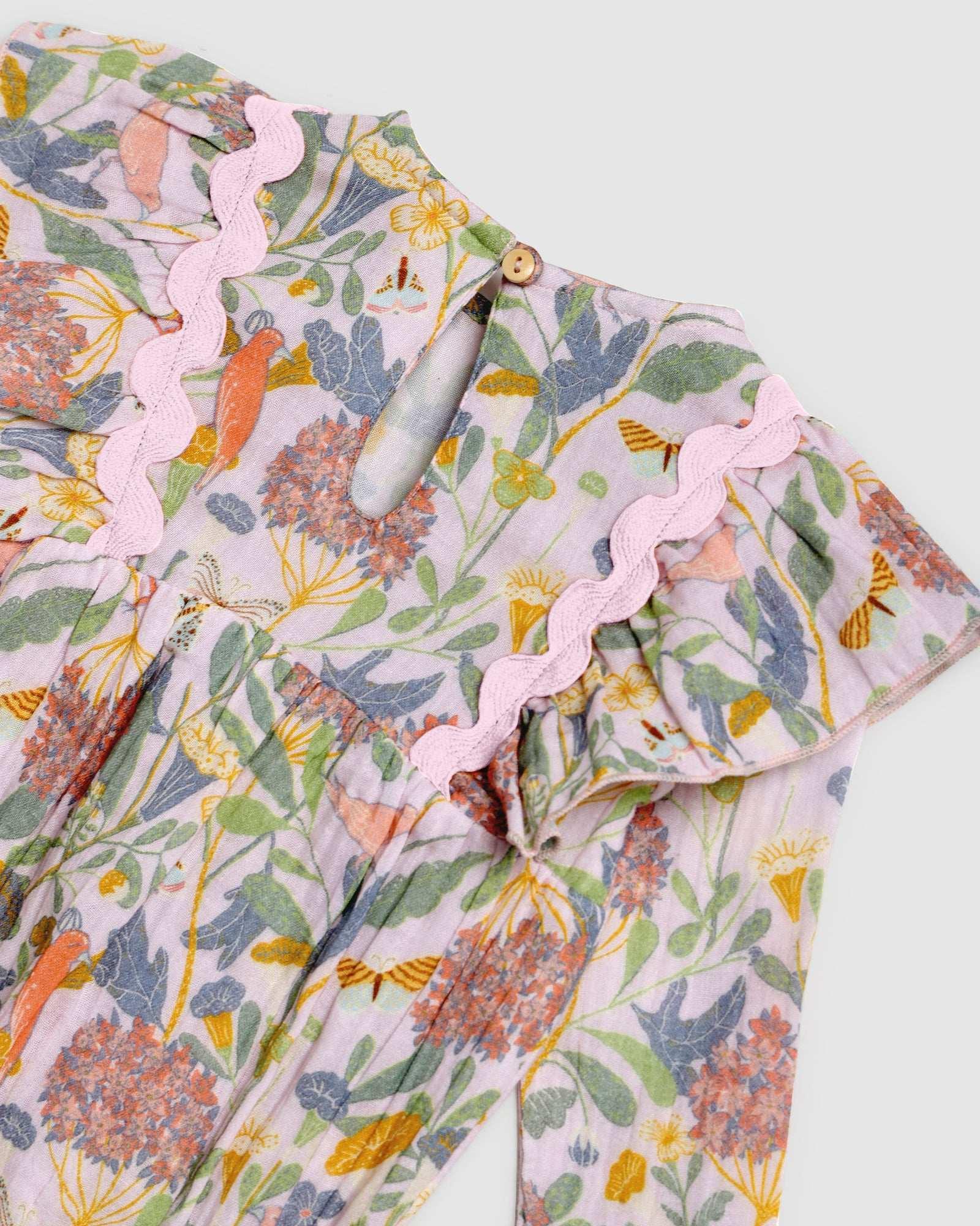 Elenora Playsuit - Botanical Pink - ALEX & ANT