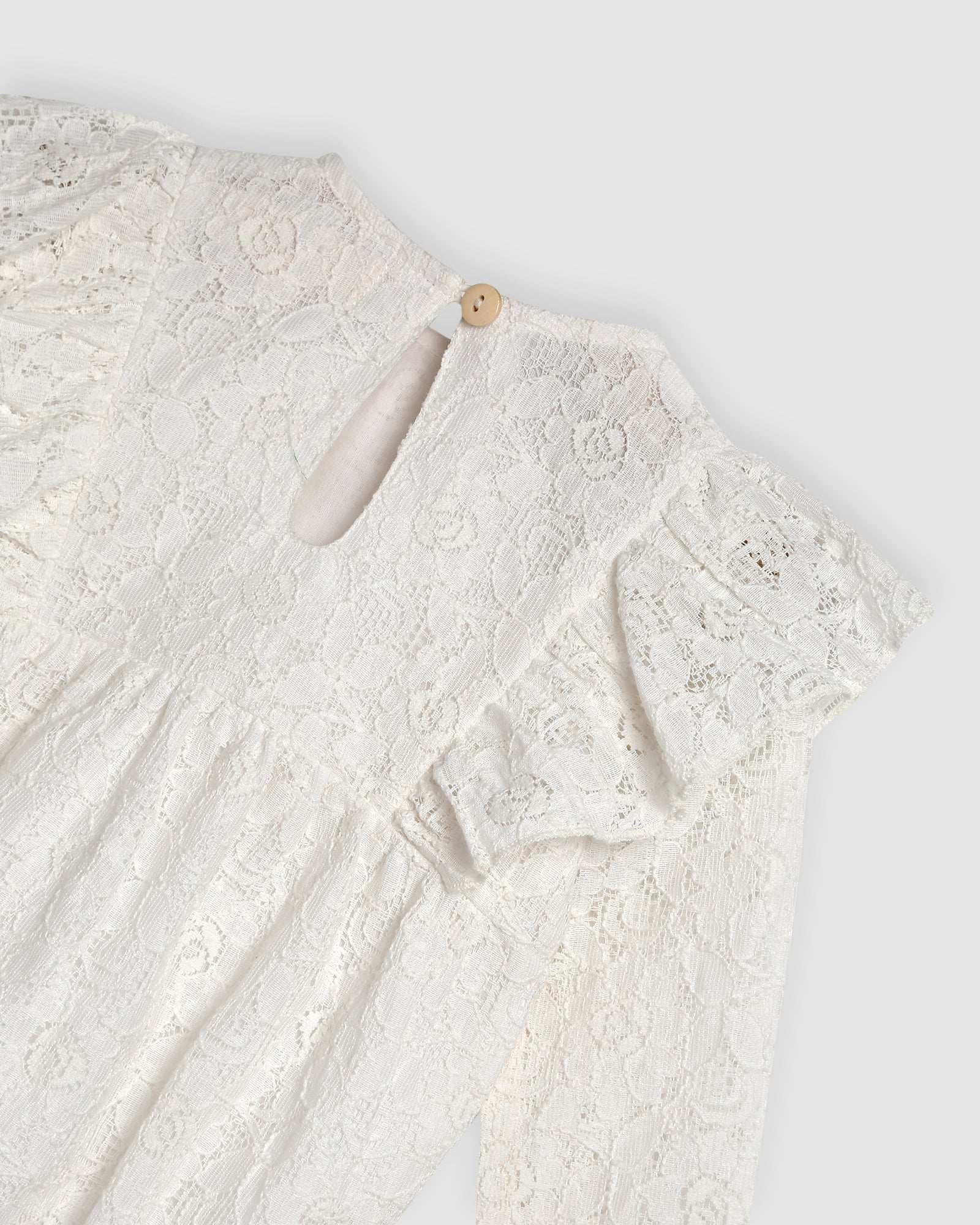 Elenora Playsuit - Natural Lace - ALEX & ANT