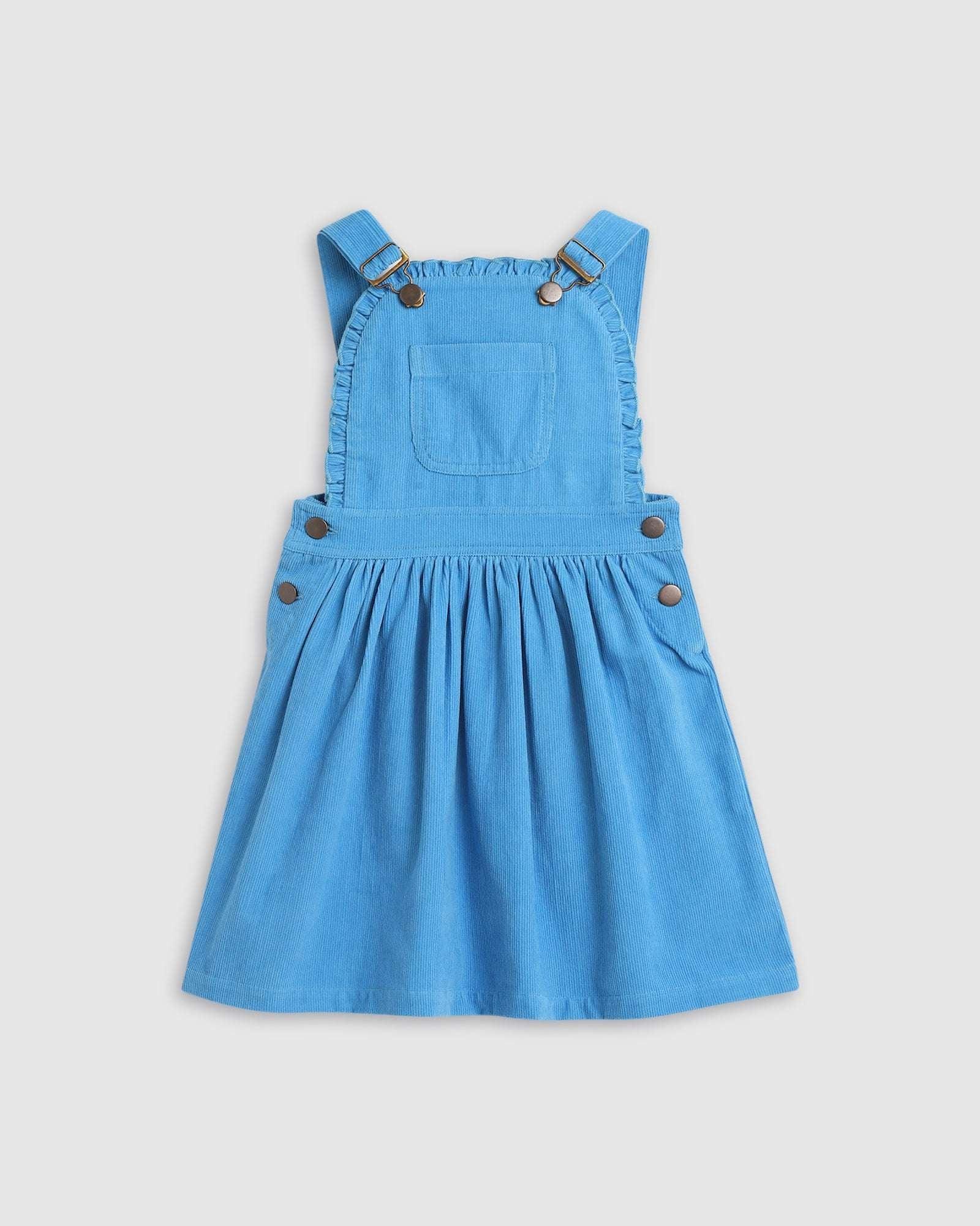 Ellie Pinafore Dress - Sky Blue - ALEX & ANT