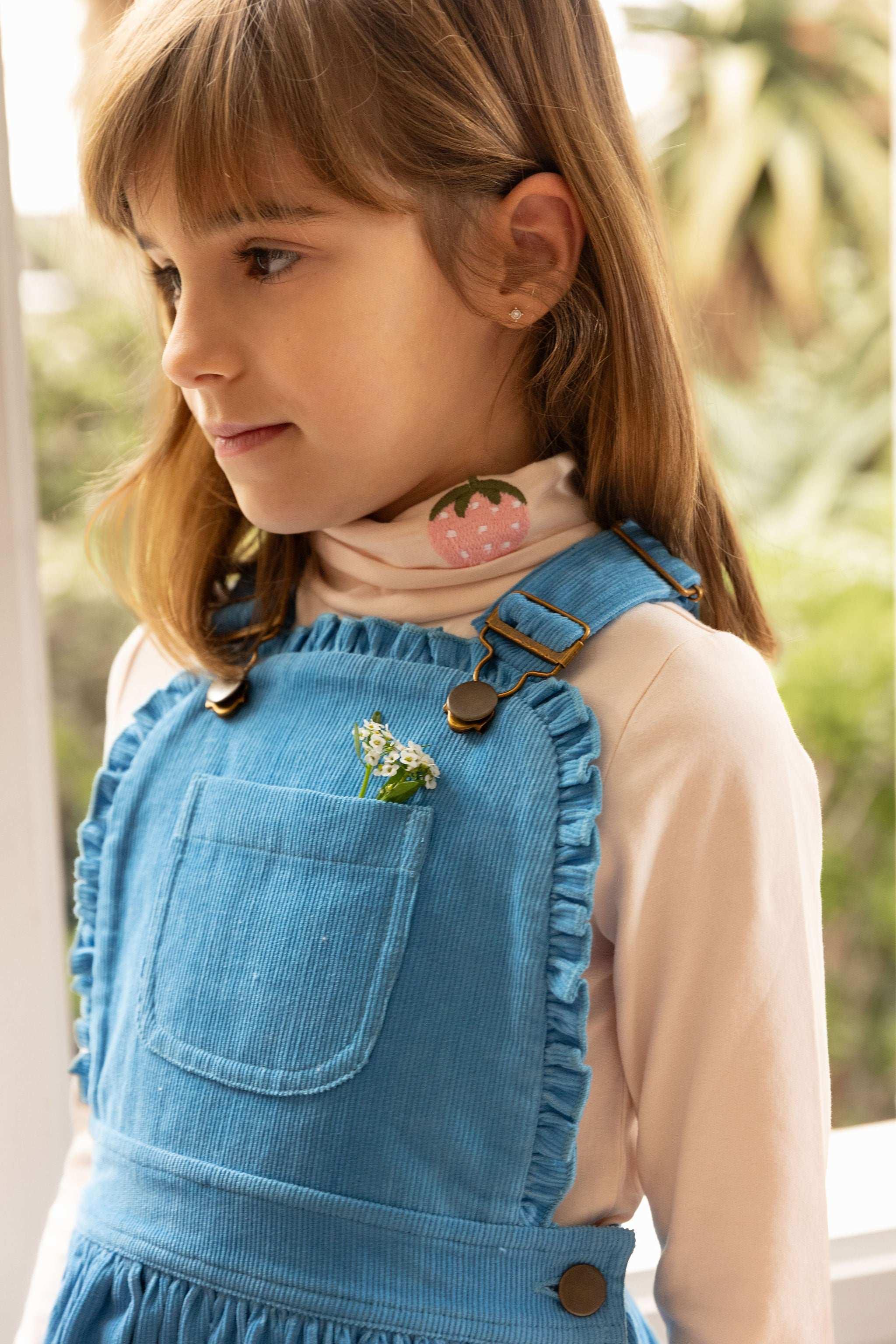 Ellie Pinafore Dress - Sky Blue - ALEX & ANT