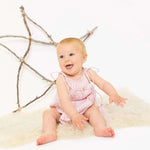 Evie Playsuit - Pink Gingham Bird - ALEX & ANT