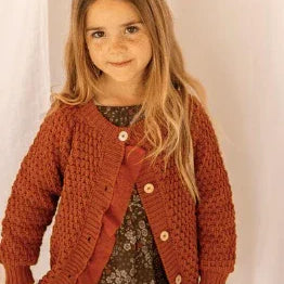 Fran Frilly Cardigan - Burnt Pink - ALEX & ANT