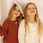 Fran Frilly Cardigan - Burnt Pink - ALEX & ANT