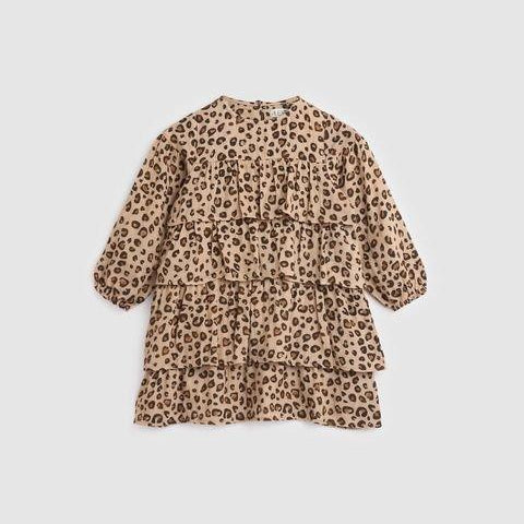 Frou Frou Dress - Leopard - ALEX & ANT