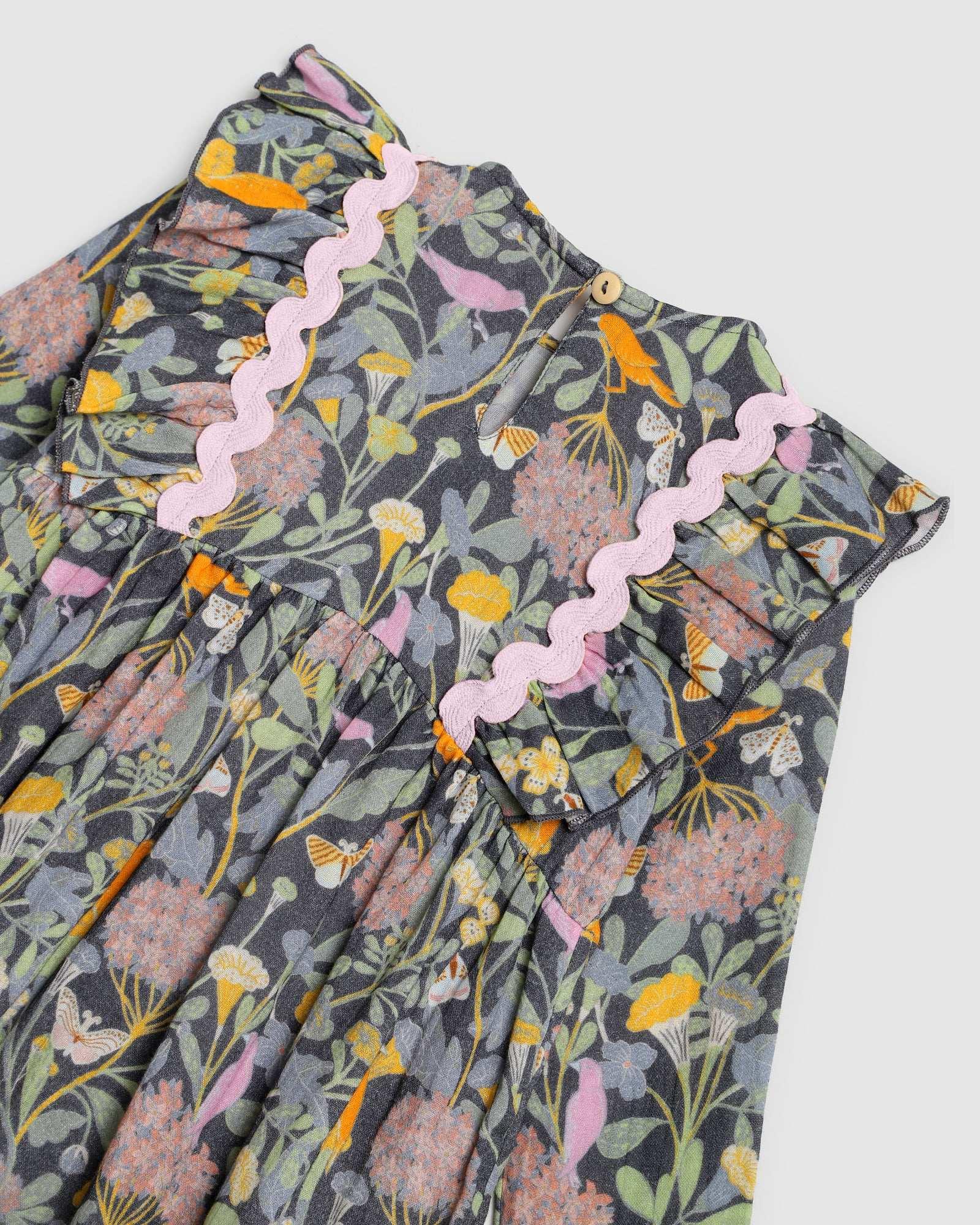 Ingrid Dress - Botanical Navy - ALEX & ANT