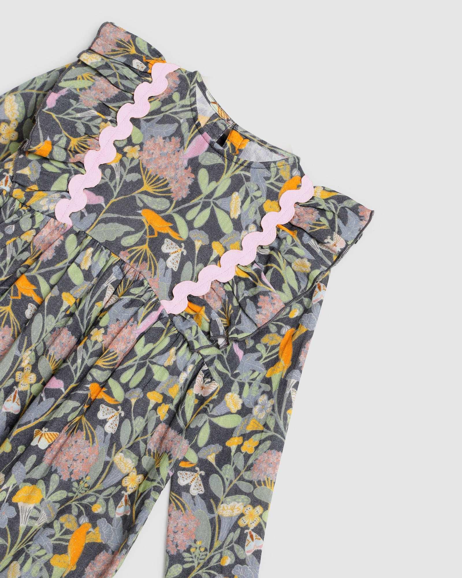 Ingrid Dress - Botanical Navy - ALEX & ANT