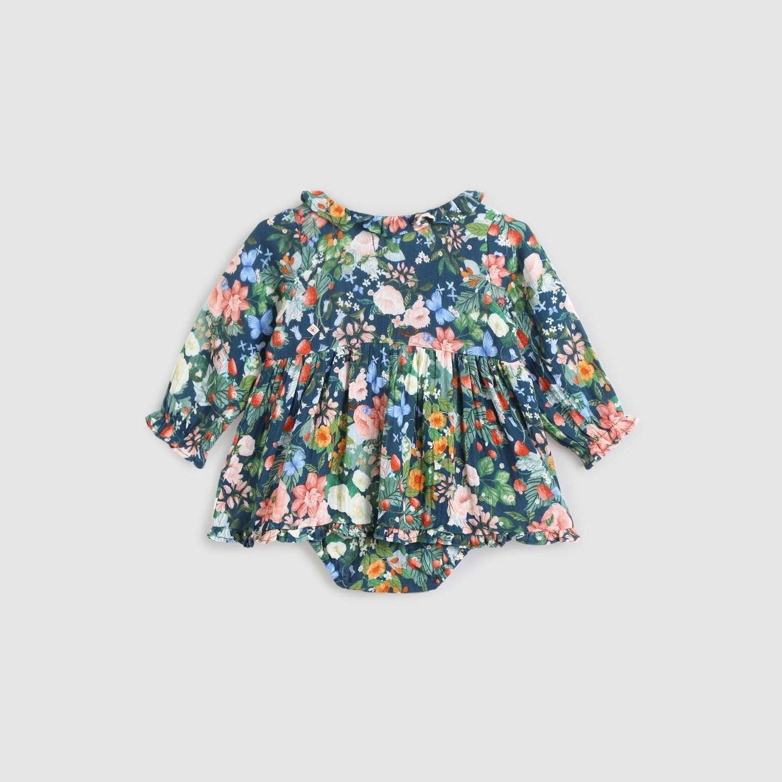 Ivy Baby Dress - Strawberry Navy - ALEX & ANT