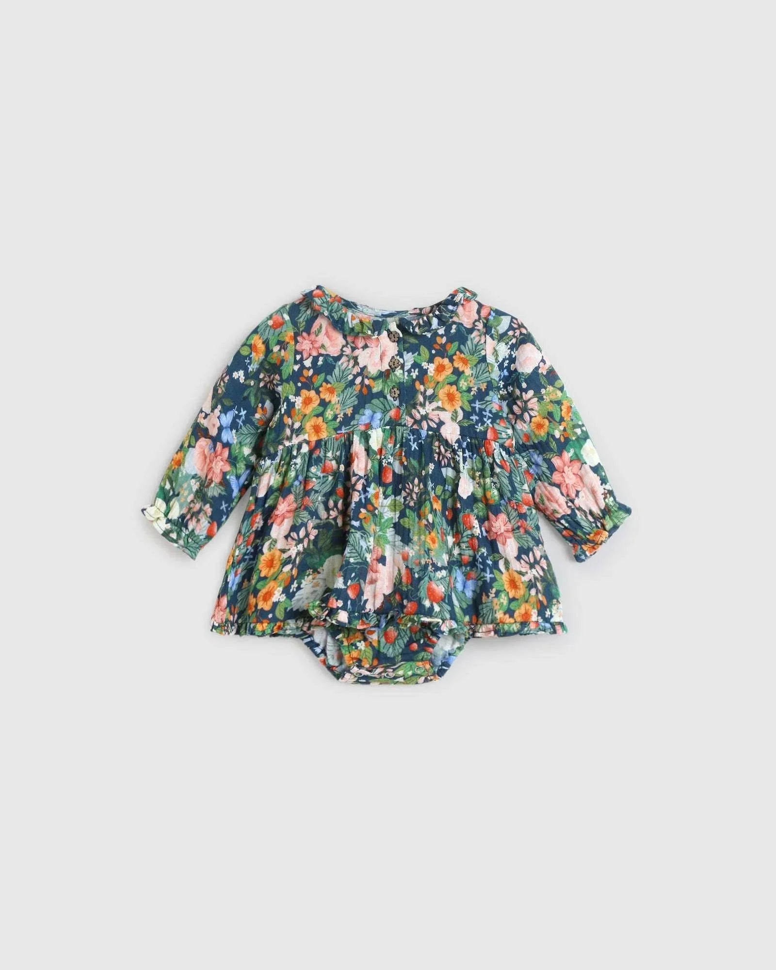 Ivy Baby Dress - Strawberry Navy - ALEX & ANT