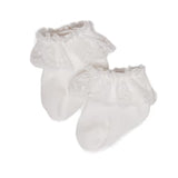 Lace Frill Socks - Cloud