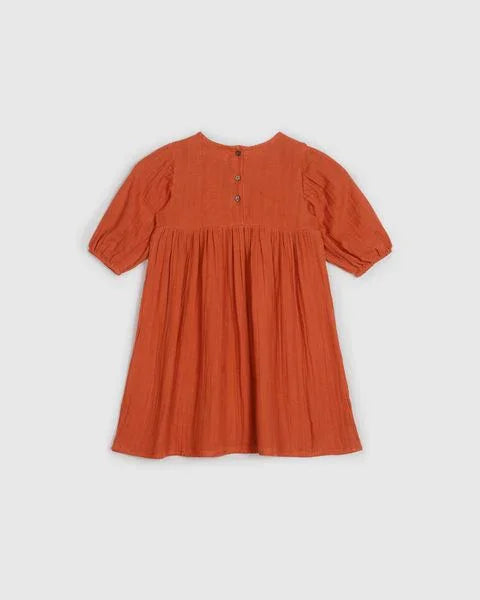 Lilly Smock Dress - Flame Red - ALEX & ANT