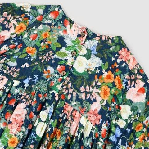 Lilly Smock Dress - Strawberry Navy - ALEX & ANT