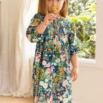 Lilly Smock Dress - Strawberry Navy - ALEX & ANT