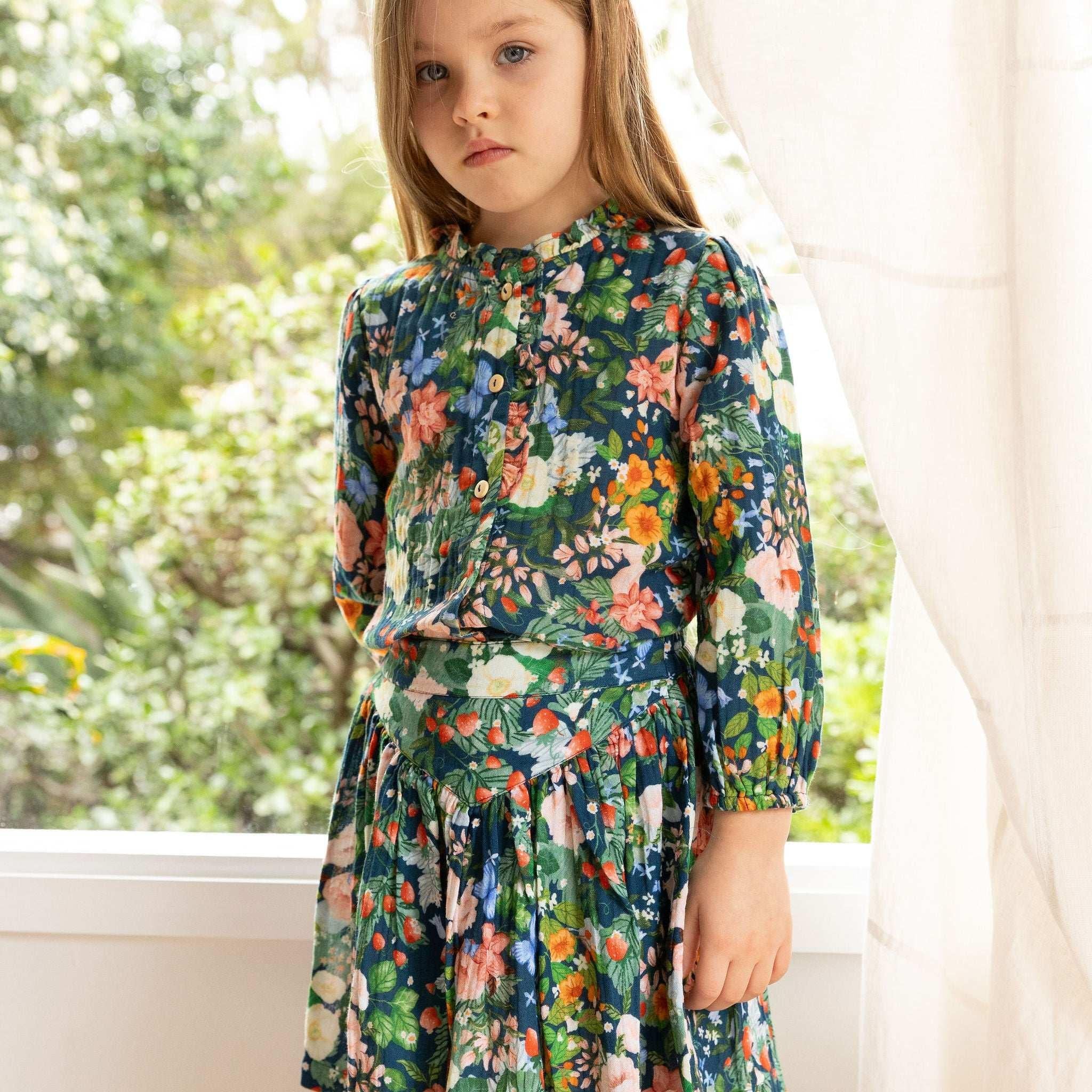 Marley Top - Strawberry Navy - ALEX & ANT