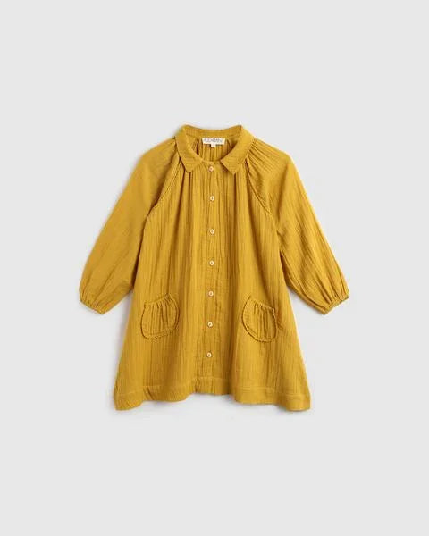 Marybel Dress - Mustard - ALEX & ANT