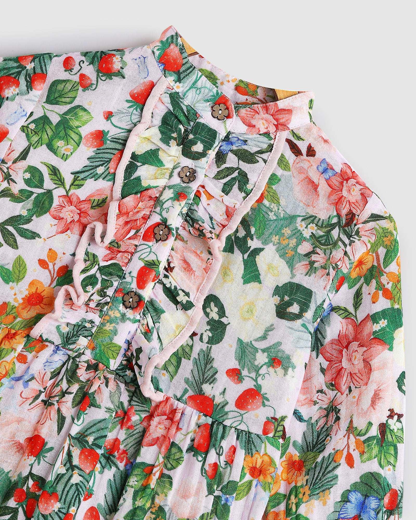 Peach Playsuit - Strawberry Pink - ALEX & ANT