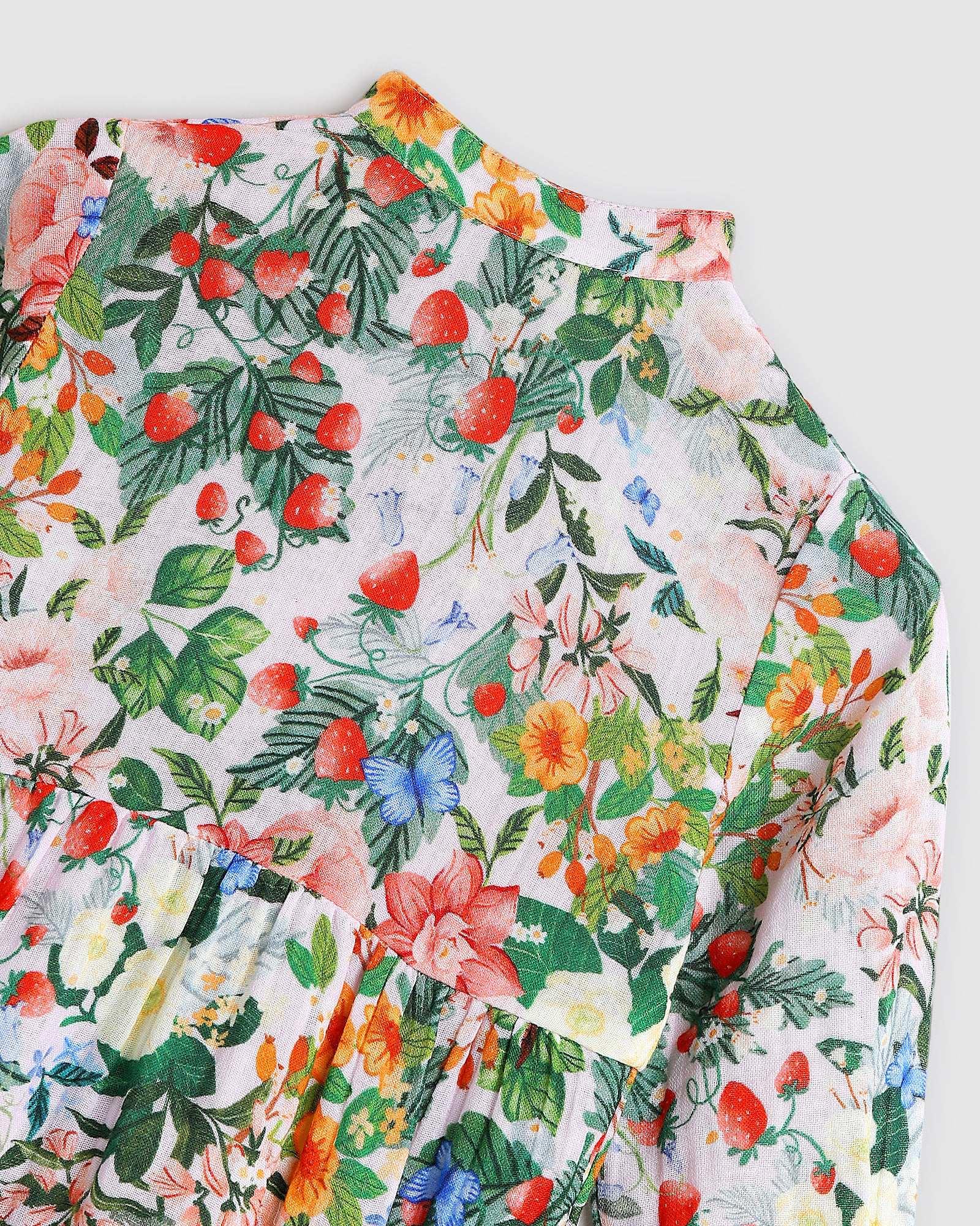 Peach Playsuit - Strawberry Pink - ALEX & ANT