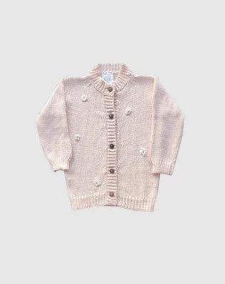 Sunflower Cardigan - Baby Pink - ALEX & ANT