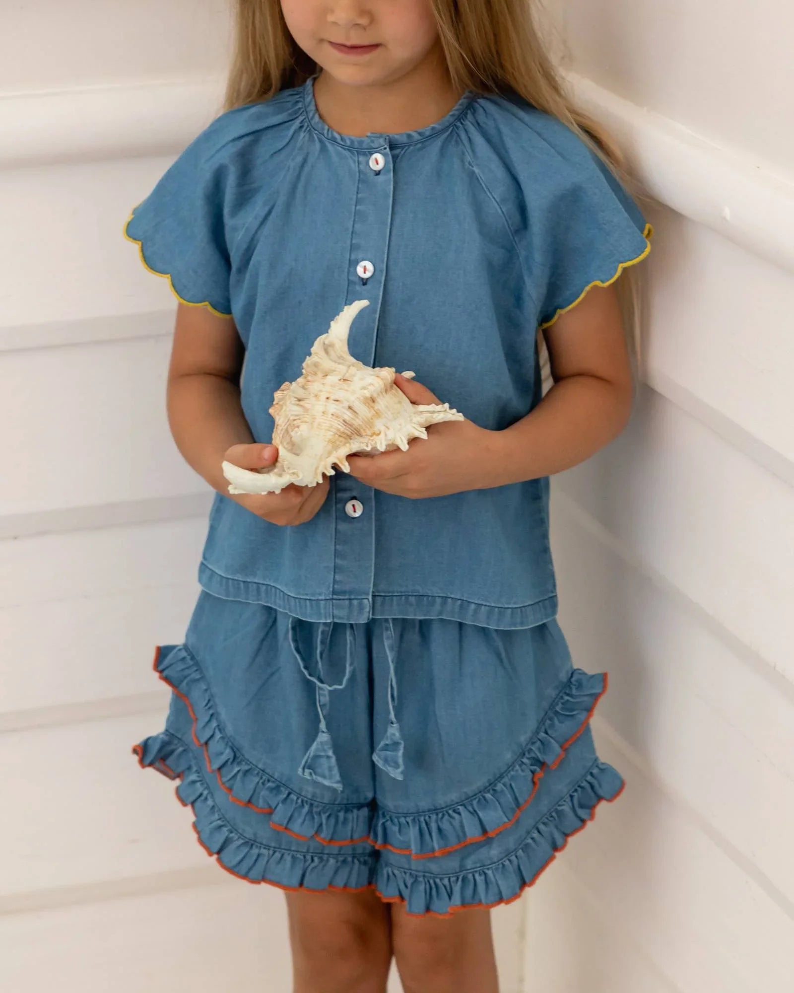 Tessa Shorts - Chambray - ALEX & ANT